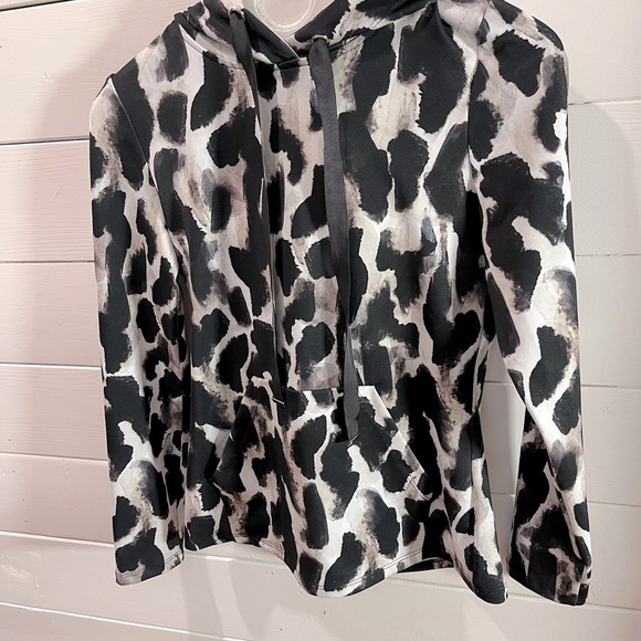 🖤 FRANK LYMAN WEEKEND – XS – Black & White Abstract Hoodie - Picture 6 of 12